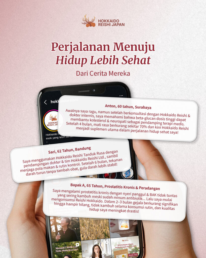 TESTIMONI REISHI-Perjalanan Menuju Hidup Lebih Sehat